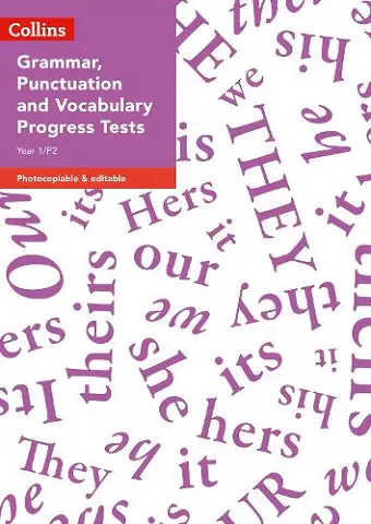 Year 1/P2 Grammar, Punctuation and Vocabulary Progress Tests cover