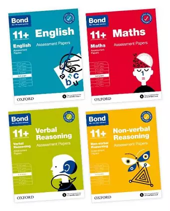 Bond 11+: Bond 11+ English, Maths, Non-verbal Reasoning, Verbal Reasoning Assessment Papers 8-9 years Bundle cover