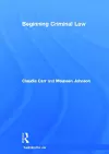 Beginning Criminal Law cover