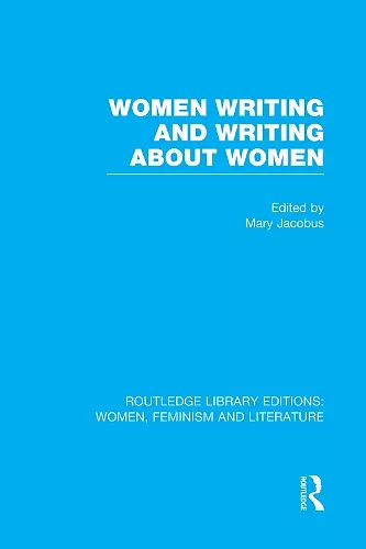 Women Writing and Writing about Women cover