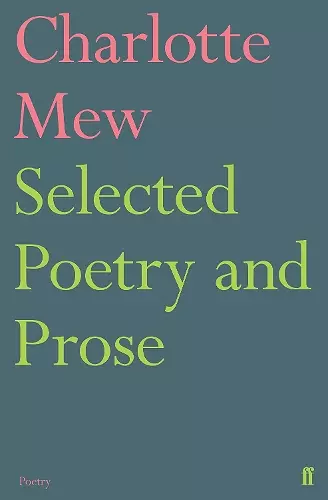 Selected Poetry and Prose cover