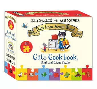 Cat's Cookbook Book and Giant Puzzle Gift Set cover