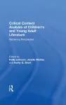 Critical Content Analysis of Children’s and Young Adult Literature cover