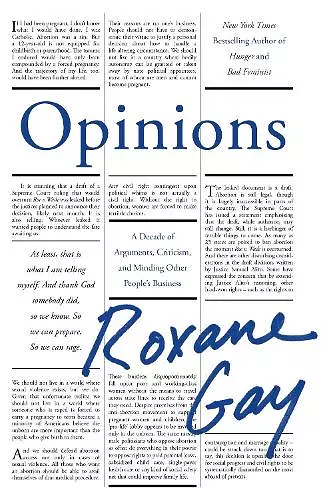 Opinions cover