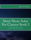 Sheet Music Solos For Clarinet Book 2 cover