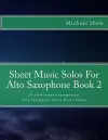 Sheet Music Solos For Alto Saxophone Book 2 cover