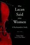 What Lacan Said About Women cover