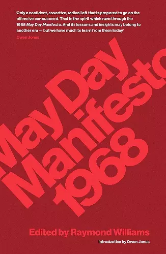 May Day Manifesto 1968 cover