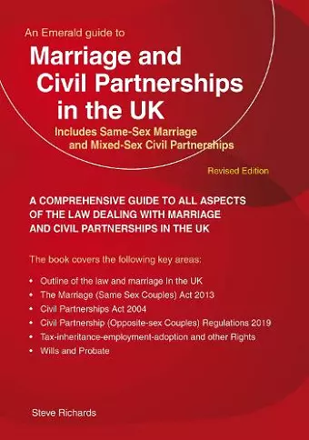 Marriage and Civil Partnerships in the UK cover