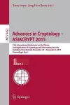 Advances in Cryptology -- ASIACRYPT 2015 cover