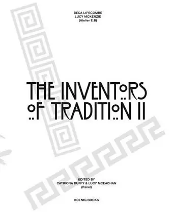 Beca Lipscombe+ Lucie Mckenzie The Inventors of Tradition II cover