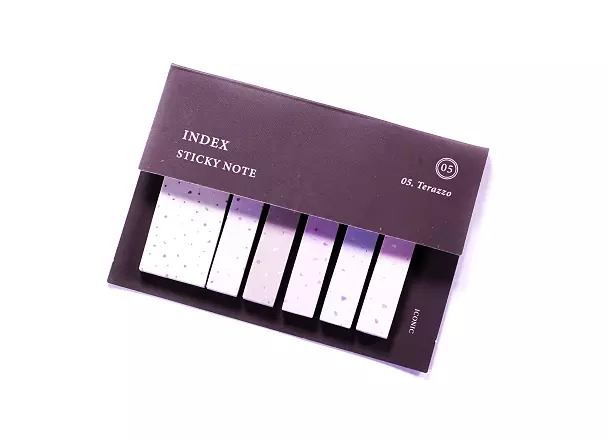 Iconic Sticky Note Tabs - Terazzo cover