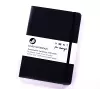 VENT Recycled Leather A5 Lined Notebook - Black cover