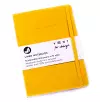 VENT Recycled Leather A5 Lined Notebook - Yellow cover