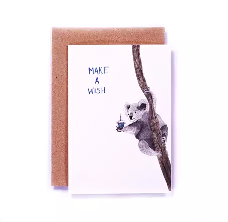 Koala Birthday Card  cover