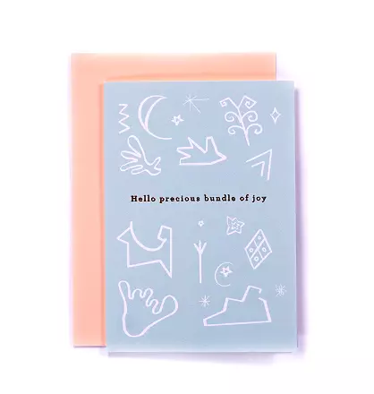 Precious Bundle of Joy Baby Card cover