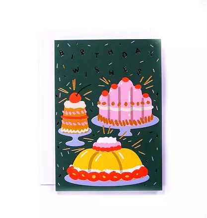 Birthday Cakes Card cover